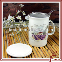 ceramic tea mug with filter